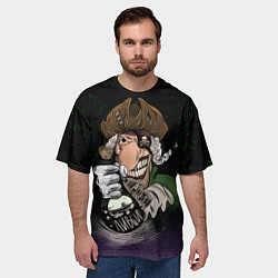 Футболка оверсайз мужская Ром и Ливси, цвет: 3D-принт — фото 2