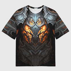 Футболка оверсайз мужская Огненный доспех рыцаря Dark Souls, цвет: 3D-принт