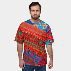 Футболка оверсайз мужская Воздушные Узоры, цвет: 3D-принт — фото 2