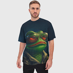 Футболка оверсайз мужская Pepe frog, цвет: 3D-принт — фото 2