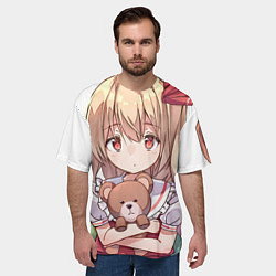 Футболка оверсайз мужская Touhou Project Flandre Scarlet, цвет: 3D-принт — фото 2