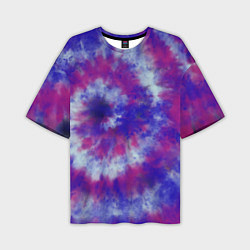 Футболка оверсайз мужская Tie-Dye дизайн, цвет: 3D-принт