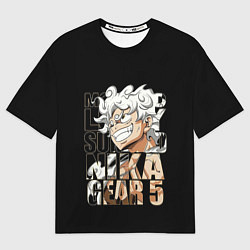 Мужская футболка оверсайз Luffy Gear 5 Луффи