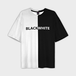 Футболка оверсайз мужская Black white, цвет: 3D-принт