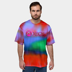 Футболка оверсайз мужская Xbox game studio neon, цвет: 3D-принт — фото 2