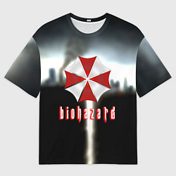 Футболка оверсайз мужская Raccoon city, цвет: 3D-принт