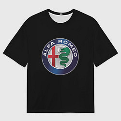 Мужская футболка оверсайз Alfa romeo auto