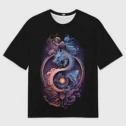 Футболка оверсайз мужская Мифический дракон, цвет: 3D-принт