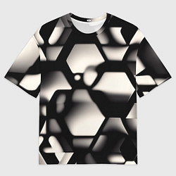 Футболка оверсайз мужская Зеркальные блики, цвет: 3D-принт