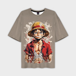Футболка оверсайз мужская Монки Ди Руфи - One Piece, цвет: 3D-принт