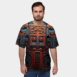 Футболка оверсайз мужская Арт в этническом стиле, цвет: 3D-принт — фото 2
