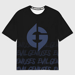 Футболка оверсайз мужская Evil geniuses style, цвет: 3D-принт