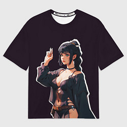 Футболка оверсайз мужская Шэдоухарт - Baldurs Gate 3, цвет: 3D-принт