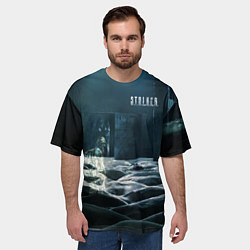 Футболка оверсайз мужская STALKER Одиночка призрак, цвет: 3D-принт — фото 2