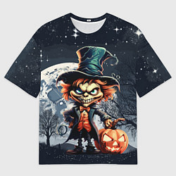 Футболка оверсайз мужская Джек и тыква, цвет: 3D-принт