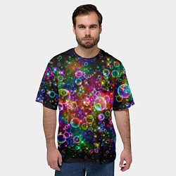 Футболка оверсайз мужская Мыльные пузырики, цвет: 3D-принт — фото 2