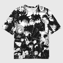 Футболка оверсайз мужская Мэгуми Фушигуро - Магическая битва, цвет: 3D-принт