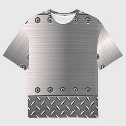 Мужская футболка оверсайз Стальные листы