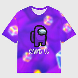 Футболка оверсайз мужская Among us geometry game, цвет: 3D-принт