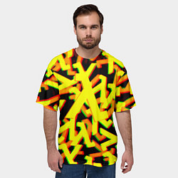 Футболка оверсайз мужская Half life bombing logo valve, цвет: 3D-принт — фото 2