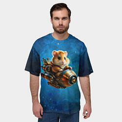 Футболка оверсайз мужская Хомялёт, цвет: 3D-принт — фото 2