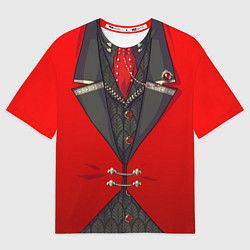 Футболка оверсайз мужская Алый фрак, цвет: 3D-принт