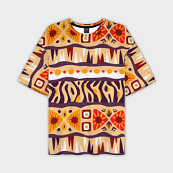 Мужская футболка оверсайз Africa pattern