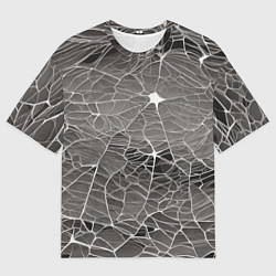 Мужская футболка оверсайз Паутина паука