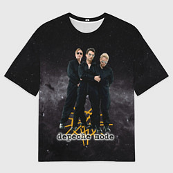 Футболка оверсайз мужская Depeche Mode - A band in the universe, цвет: 3D-принт