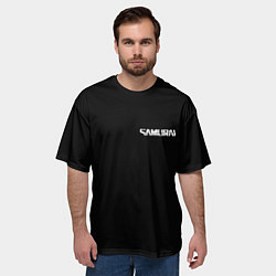Футболка оверсайз мужская Самурай - Киберпанк 2077, цвет: 3D-принт — фото 2