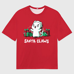 Футболка оверсайз мужская Santa claws, цвет: 3D-принт