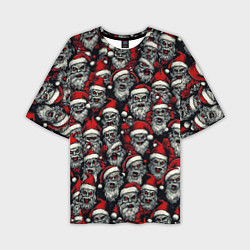 Мужская футболка оверсайз Плохой Санта Клаус
