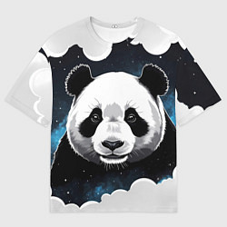Футболка оверсайз мужская Панда портрет, цвет: 3D-принт