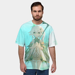 Футболка оверсайз мужская Genshin Impact Нахида, цвет: 3D-принт — фото 2