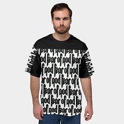 Футболка оверсайз мужская Fear of God, цвет: 3D-принт — фото 2