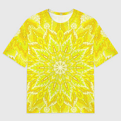 Футболка оверсайз мужская Мандала Манипура чакра, цвет: 3D-принт