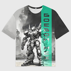 Футболка оверсайз мужская Стальной мех, цвет: 3D-принт