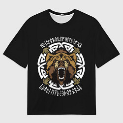 Футболка оверсайз мужская Грозная русь, цвет: 3D-принт