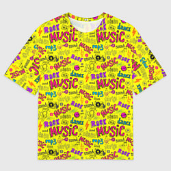 Футболка оверсайз мужская Music dance, цвет: 3D-принт