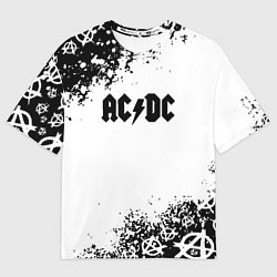 Мужская футболка оверсайз AC DC anarchy rock