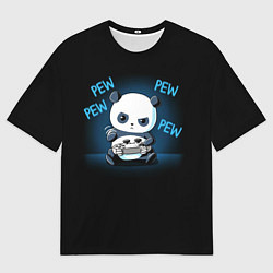 Футболка оверсайз мужская Panda gamer, цвет: 3D-принт