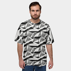 Футболка оверсайз мужская Камни, цвет: 3D-принт — фото 2