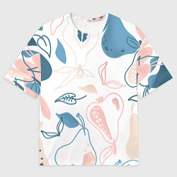 Мужская футболка оверсайз Силуэты груш