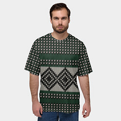 Футболка оверсайз мужская Свитер Вовы Адидаса, цвет: 3D-принт — фото 2