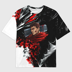 Футболка оверсайз мужская Berserk anime logo, цвет: 3D-принт