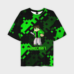 Футболка оверсайз мужская Minecraft персонаж из игры, цвет: 3D-принт