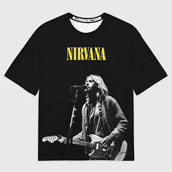 Футболка оверсайз мужская Группа Nirvana Курт Кобейн, цвет: 3D-принт