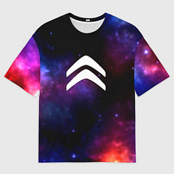 Футболка оверсайз мужская Citroen space, цвет: 3D-принт