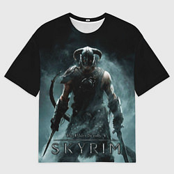 Футболка оверсайз мужская Скайрим - страж рассвета, цвет: 3D-принт