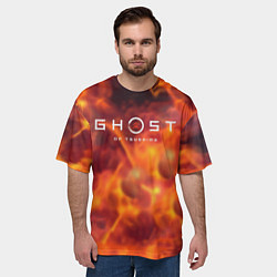 Футболка оверсайз мужская Ghost of Tsushima games, цвет: 3D-принт — фото 2